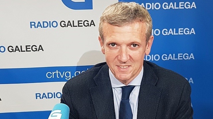 Alfonso Rueda, en entrevista na Radio Galega. RADIO GALEGA 