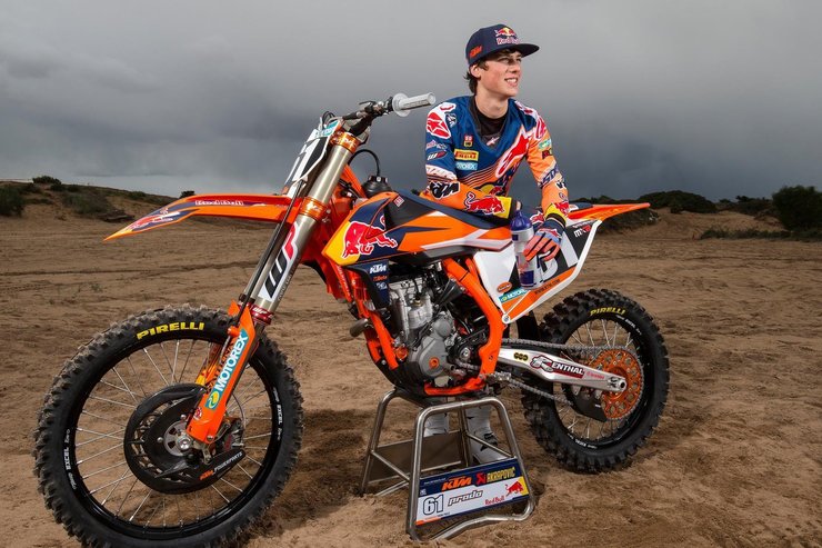 O piloto de motocross Jorge Prado 