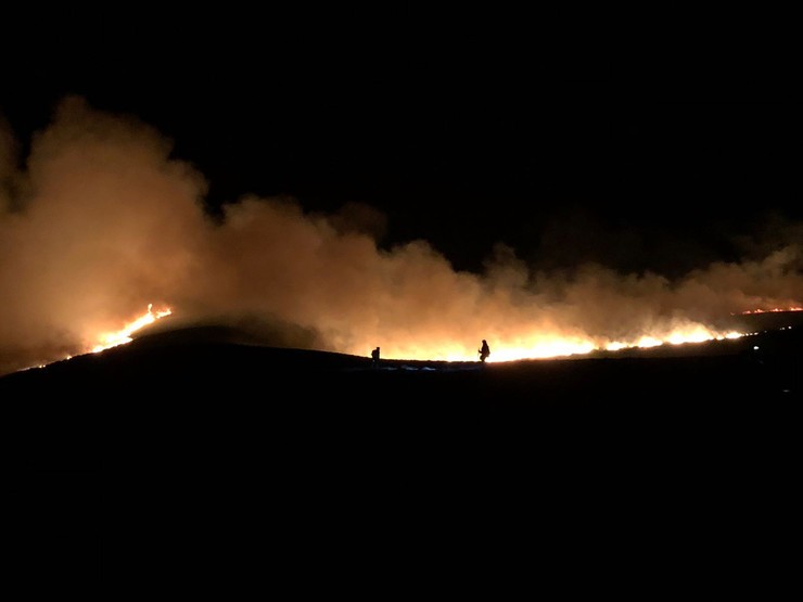 Lume en Quiroga que afecta a paraxes dos Ancares / Remitida- Carlos