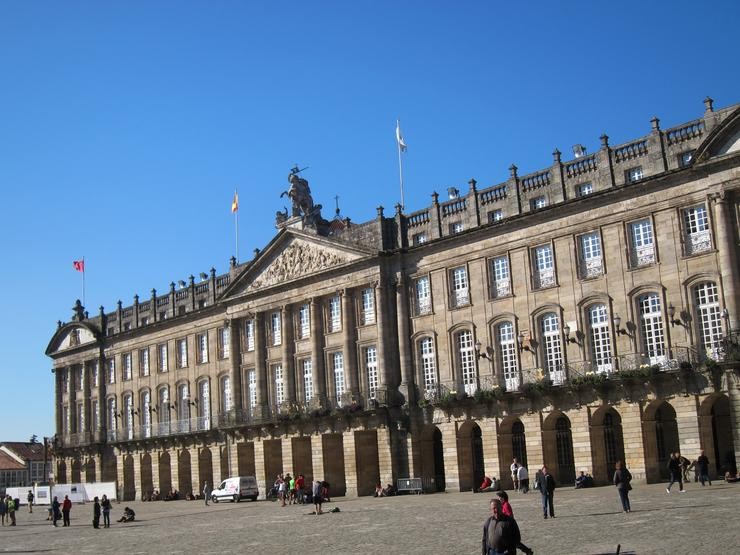 Pazo de Raxoi, sede do Concello de Santiago 