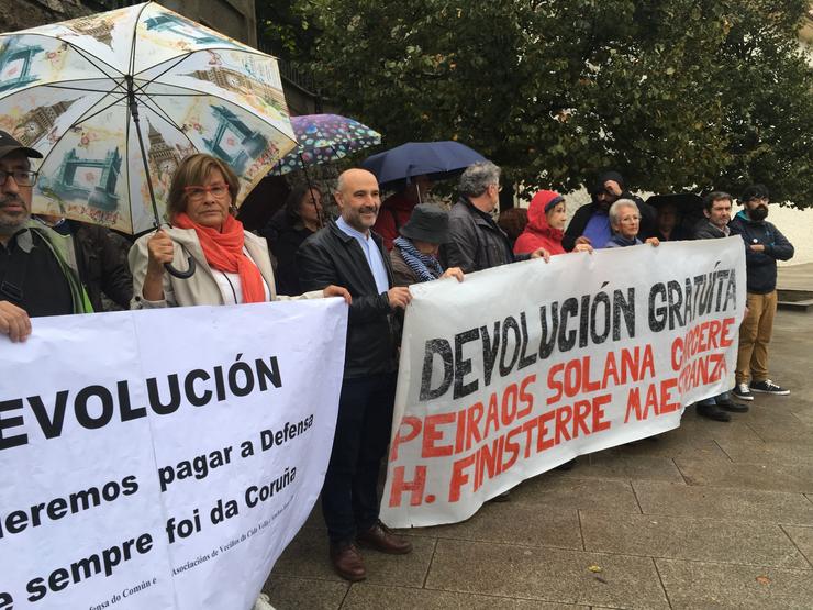 Marcha de Defensa do Común coa participación do candidato do BNG ao Congreso Néstor Rego. BNG 