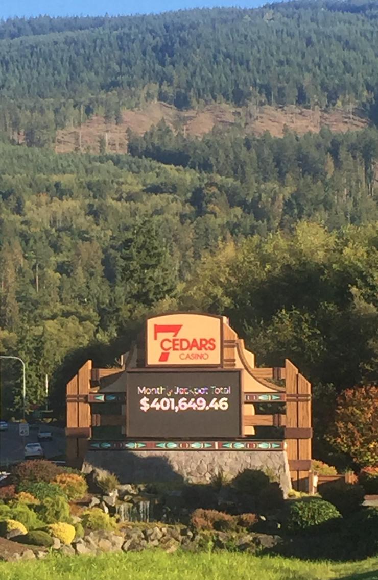 Vista parcial de 7 Cedars Casino, en Sequim