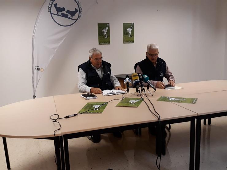 Os responsables de Banco de Alimentos de Vigo na rolda de prensa.. PEDRO DAVILA-EUROPA PRESS / Europa Press