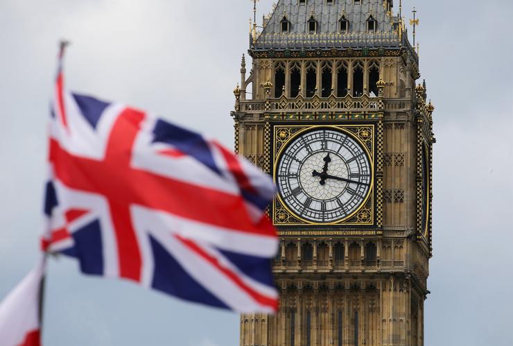 Bandeira británica e Big Ben. MICHAEL KAPPELER/DPA - Arquivo / Europa Press