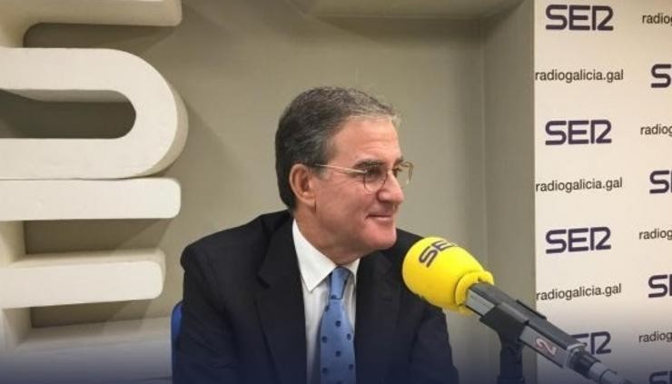 O presidente do Tribunal Superior de Xustiza de Galicia (TSXG), José María Gómezye Díaz-Castroverde, nunha entrevista á Cadena Ser 