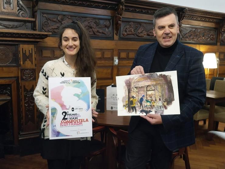 A ilustradora ourensá Manuela Elizabeth Rodríguez gaña o premio Compostela Ilustrada / Compostela Ilustrada