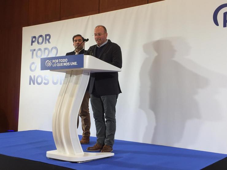 Miguel Tellado e Alberto Pazos Couñago comparecen en rolda de prensa