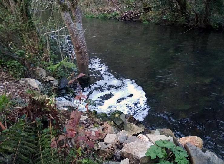 Contaminación ao río Mero, nas Somozas / Adega