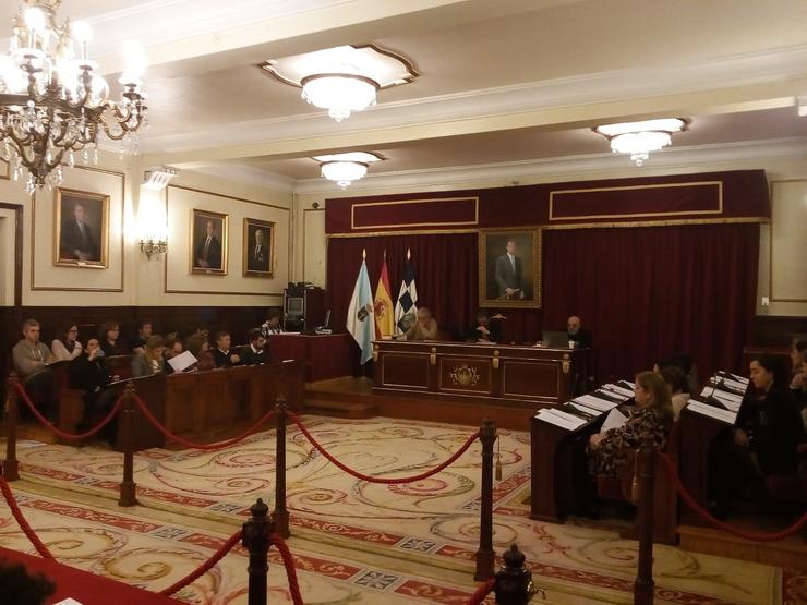 Pleno extraordinario do concello de Ferrol 