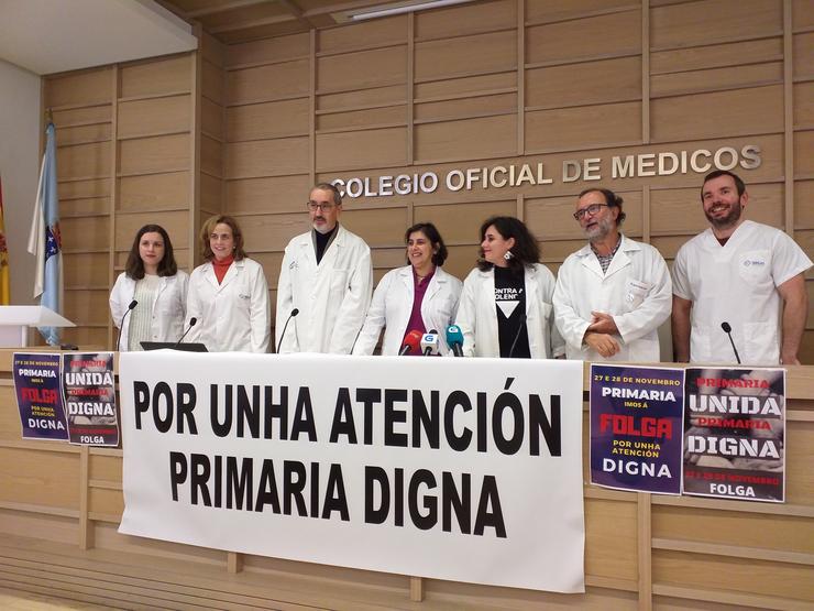 Protesta na Atención Primaria en Galicia.