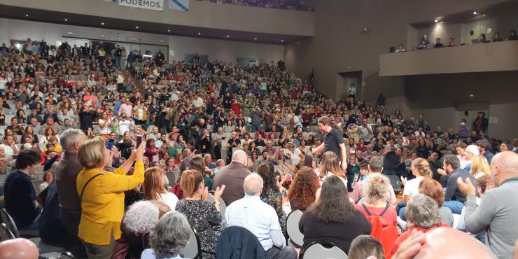 Pablo Iglesias, na Coruña 