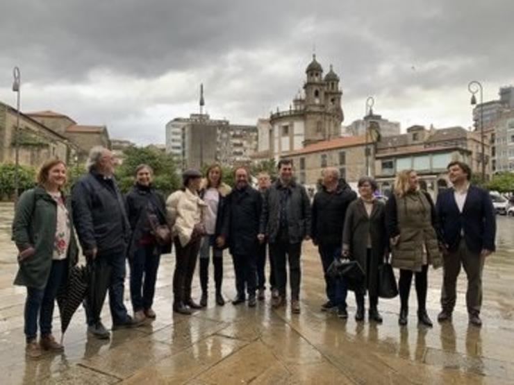 O secretario de xustiza e novos dereitos, Andrés Perelló, cos socialistas galegos en Pontevedra. PSDEG 