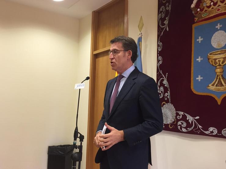 Feijóo comparece na área de goberno do Parlamento tras falar con Pedro Sánchez / Europa Press
