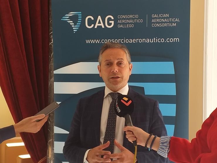 Enrique Mallón, presidente do Consorcio Aeronáutico Galego / Europa Press