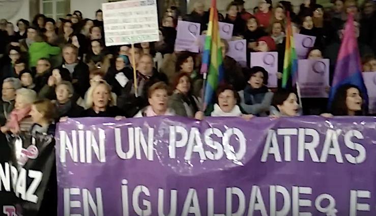 Manifestación en Vigo contra o machismo da ultradereita.