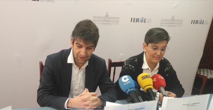 O alcalde de Ferrol en rolda de prensa. / Europa Press