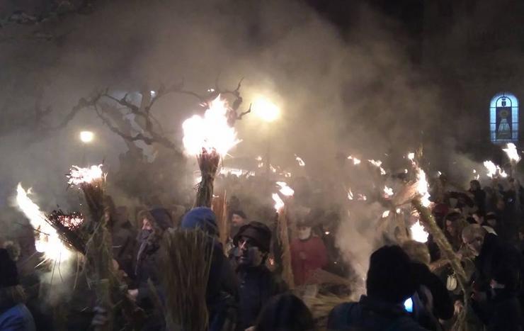 Procesión de fachós. Foto: X. Manuel Fdez