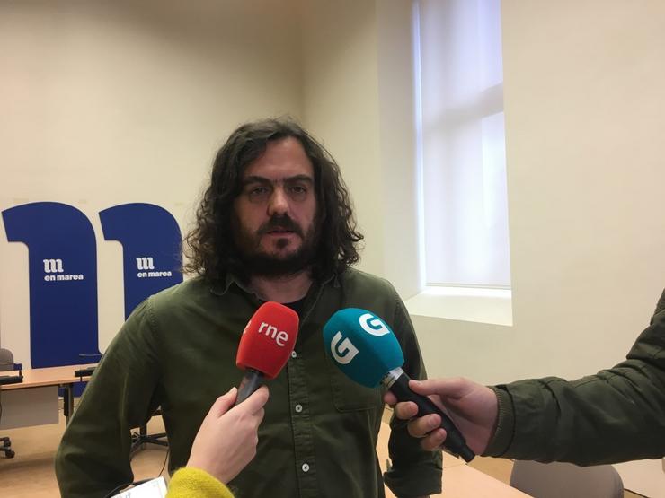 O viceportavoz de En Marea no Parlamento de Galicia, Antón Sánchez / Europa Press
