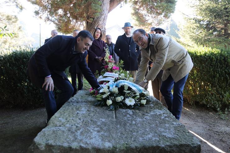 Román Rodríguez e Martiño Noriega en 83 aniversario da morte de Valle-Inclán. XUNTA 