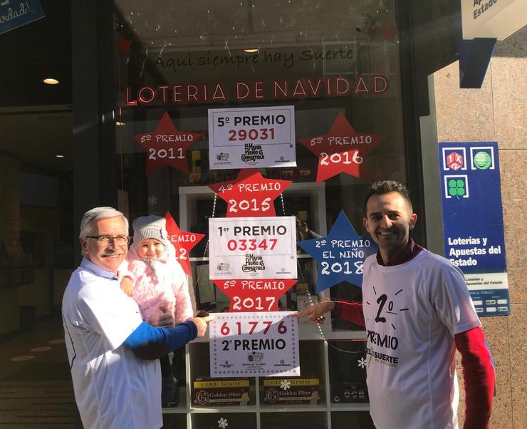 Administración de Lotería X da Sorte, no Porriño. ANDRÉS MARTÍNEZ 