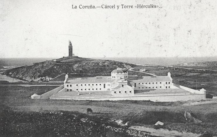 Antigo aspecto do cárcere da Coruña 