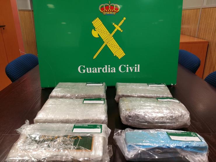 Droga intervida nunha operación da Garda Civil da Coruña. GARDA CIVIL 