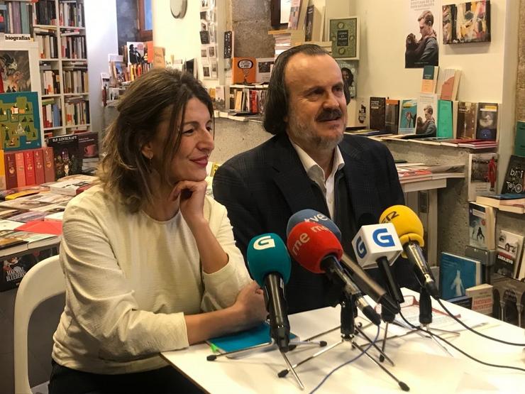 Yolanda Díaz e Miguel Anxo Fernán Vello valoración convocatoria eleccións gener. EN MAREA / Europa Press