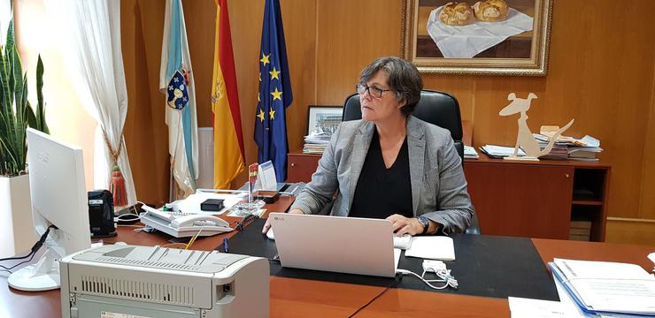 A alcaldesa do Porriño, Eva García da Torre (PSOE). CONCELLO DO PORRIÑO
