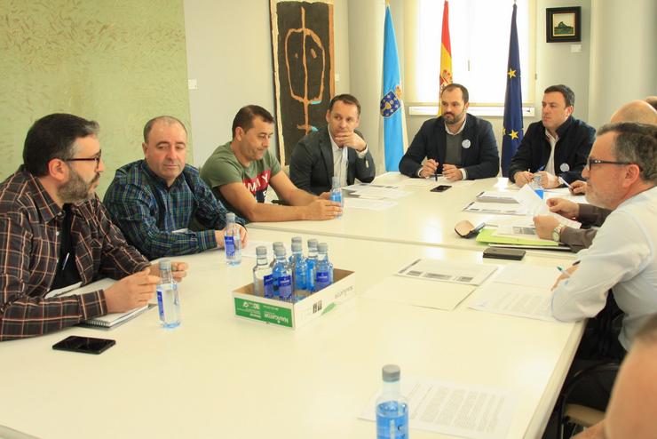 Reunión do comité de Poligal e representantes da Deputación. DEPUTACIÓN DA CORUÑA 