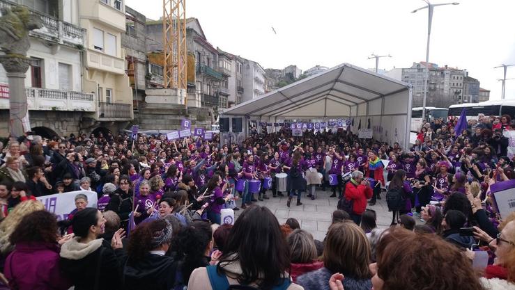 Manifestación feminista en Vigo. ASEMBLEA GALEGAS 8M - Arquivo