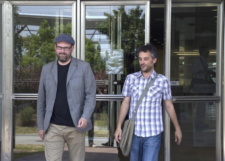 Martiño Noriega e Xulio Ferreiro xuntos na Coruña.. MAREA ATLÁNTICA - Arquivo