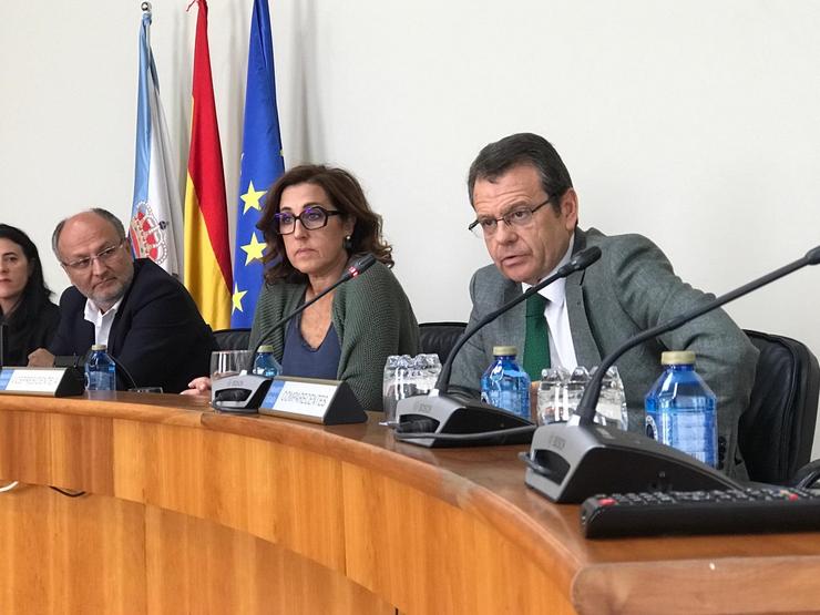  Bernardo Tahoces, na comisión de Economía. PARLAMENTO DE GALICIA - Arquivo