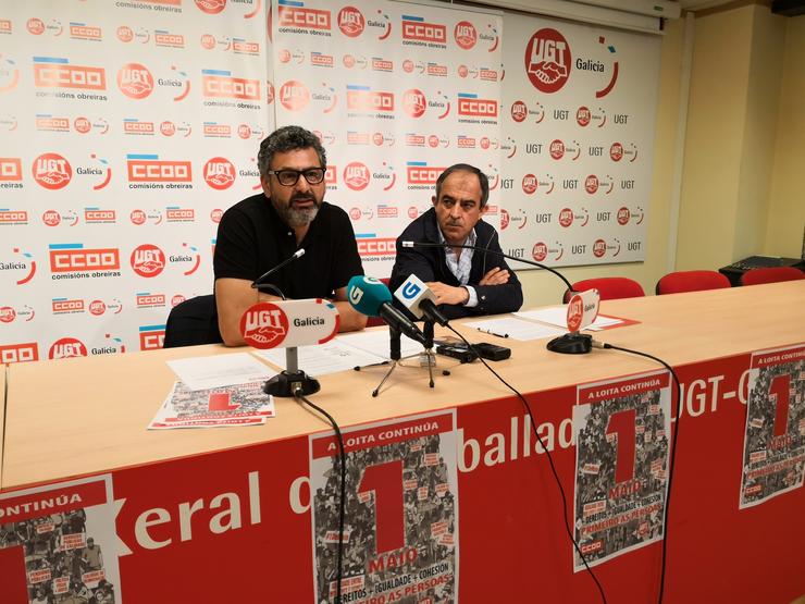 28A.- UXT E CC.OO. Advirten De Que Galicia 'Se Xoga Moito' E Chaman Aos Traballadores A Mobilizarse O 1 De Maio 