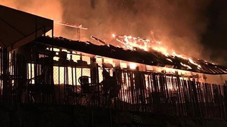 Incendio nas termas da Chavasqueira de Ourense 