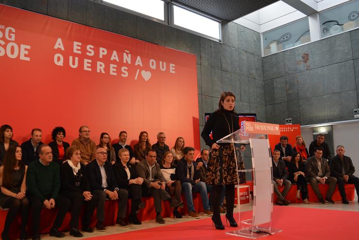 Adriana Lastra (PSOE) chama a 'frear' nas urnas 'o fascismo' que está 'agaz 