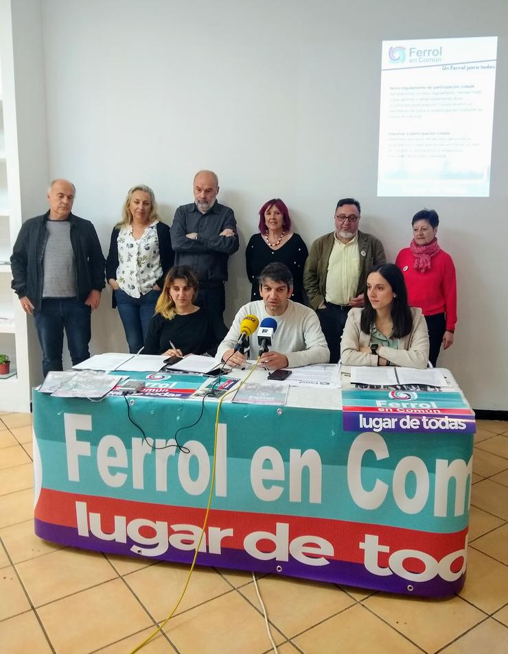 Presentación da candidatura de Ferrol en Común 