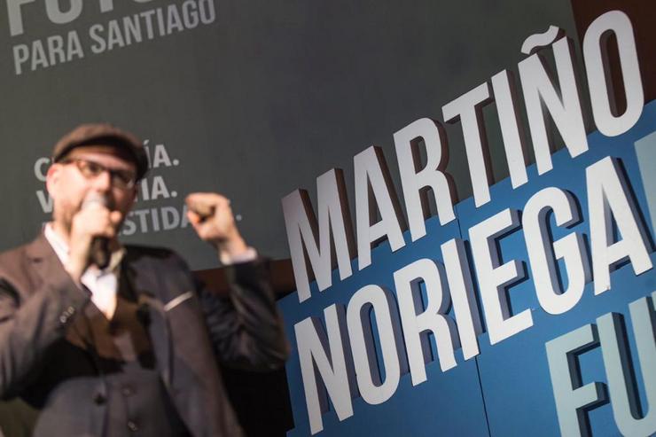 Martiño Noriega nun acto de Compostela Aberta / CA.