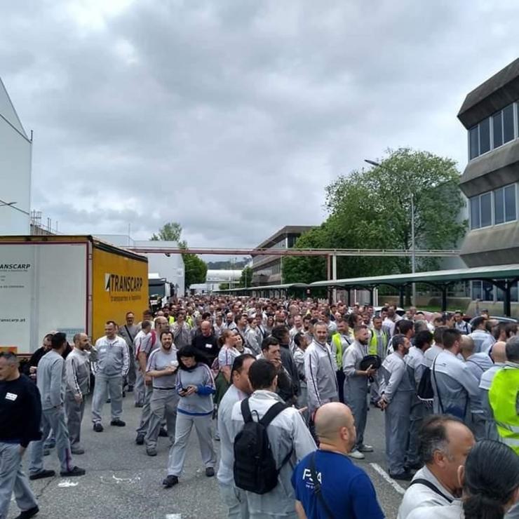 Traballadores de PSA Citroën en Vigo van á folga para demandar unha mellora das súas condicións laborais. CIG / Europa Press