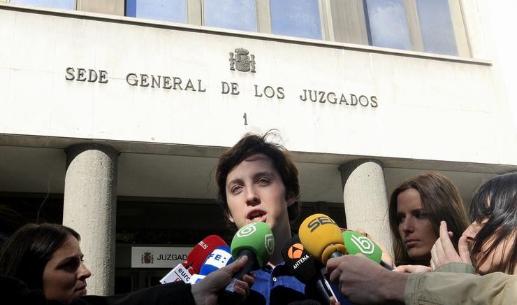 O pequeno Nicolás nos xulgados de Praza Castela. EUROPA PRESS - Arquivo / Europa Press