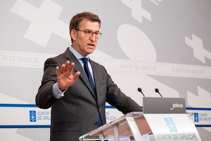 Feijóo esquiva contestar a se as eleccións do domingo poderían marcar o seu futuro político. XUNTA / Europa Press