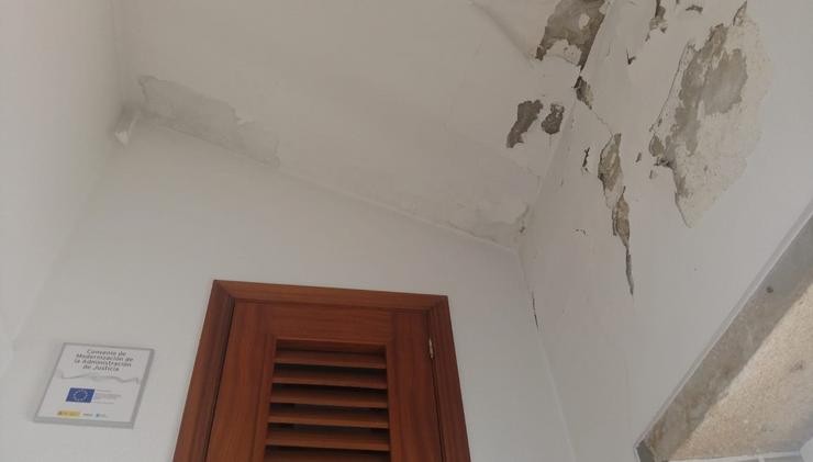 A CIG denuncia a situación de 'precariedade' do edificio dos Xulgados de Noia (A Coruña). CIG 