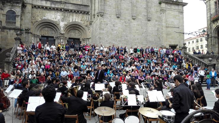 Bandas populares galegas participan na nova edición de 'Música non Camiño' con 20 concertos en Santiago. XUNTA - Arquivo