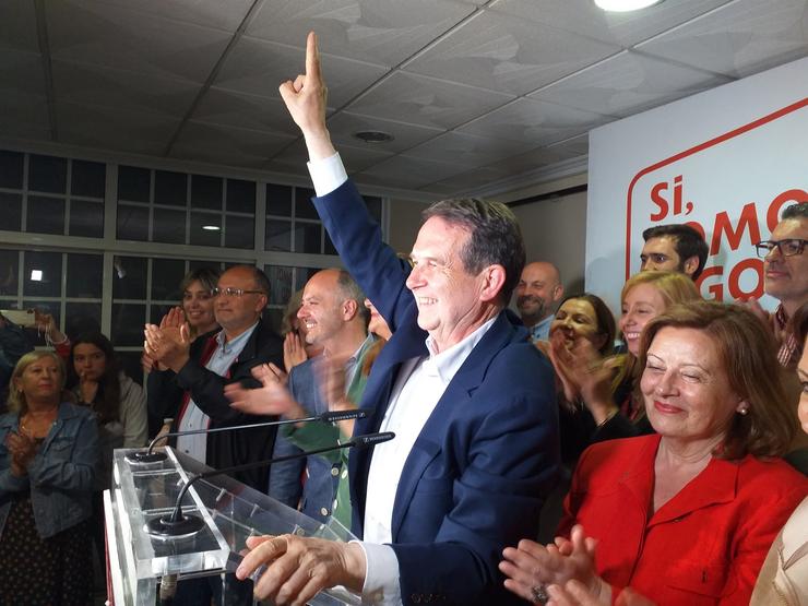 Abel Caballero na noite electoral do 25M / PAULA XUSTO-EUROPA PRESS