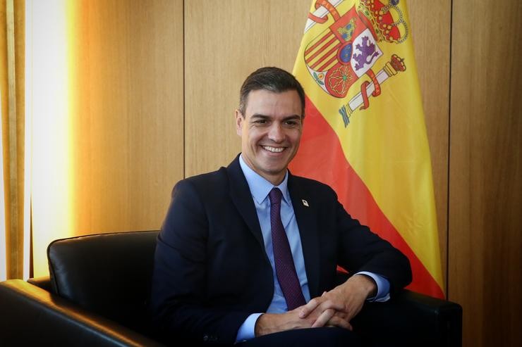 O presidente do Goberno en funcións, Pedro Sánchez,  