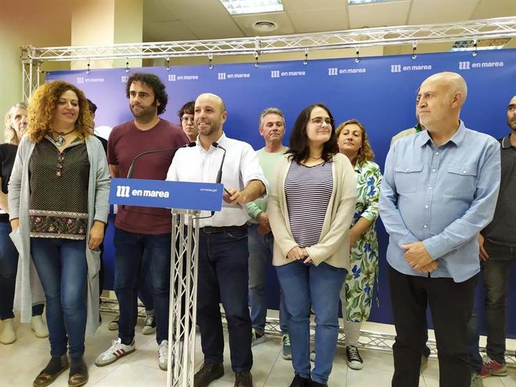 Rolda de prensa de Luís Villares cos deputados que continarán con el no grupo mixto