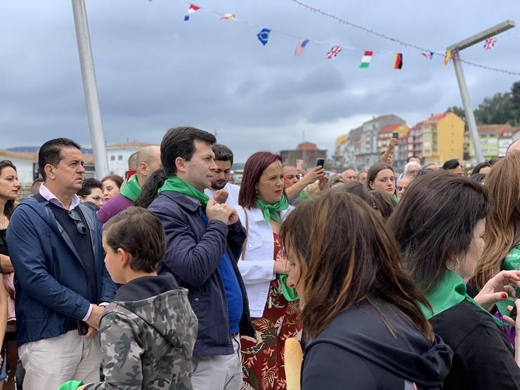 O secretario xeral do PSdeG, Gonzalo Caballero, na súa visita a Camariñas. PSDEG 