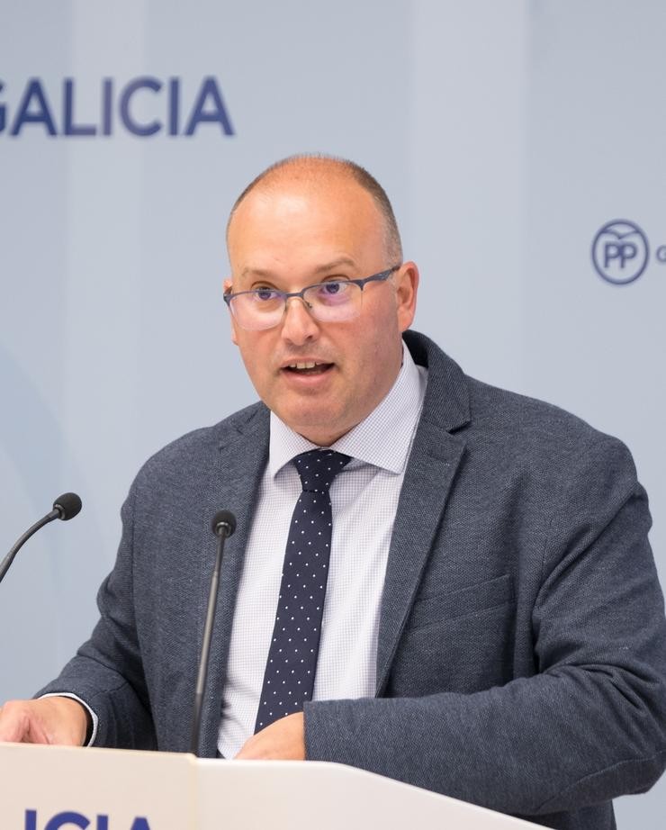 Miguel Tellado en rolda de prensa. PP GALICIA / Europa Press