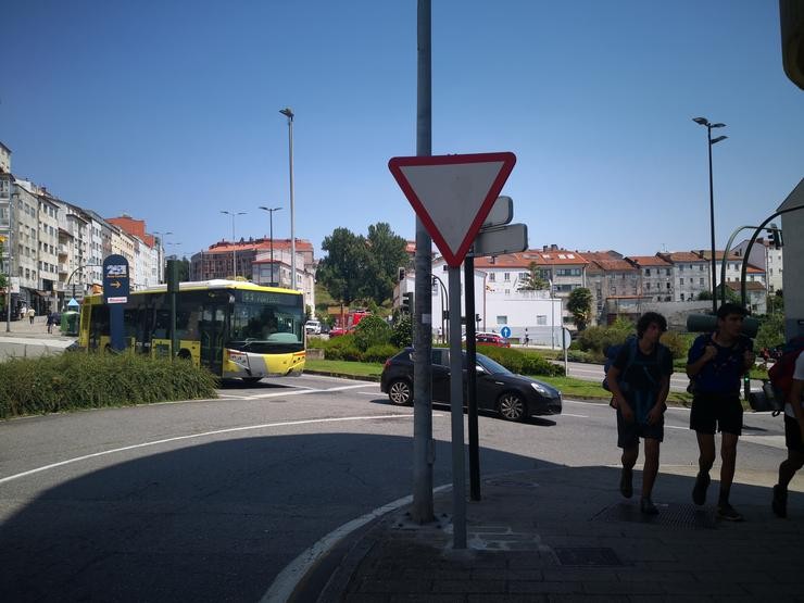 Cruzamento dos Concheiros, en Santiago de Compostela 