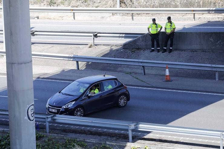 Imaxe dun accidente na AP-9. Marta Vázquez Rodríguez - Europa Press
