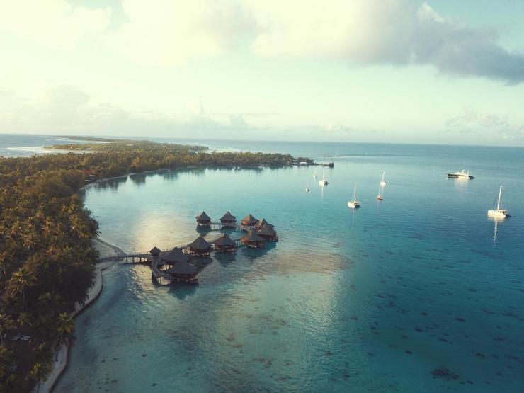 Atolon de Rangiroa, na Polinesia francesa 